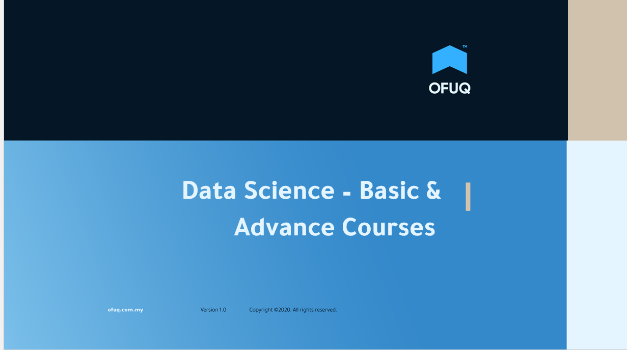 Data Science - Basic and Advanced Courses - OFUQ